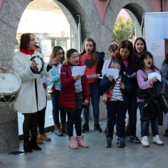  Alunos do Curso Livre de Msica cantaram as Janeiras na Cmara Municipal