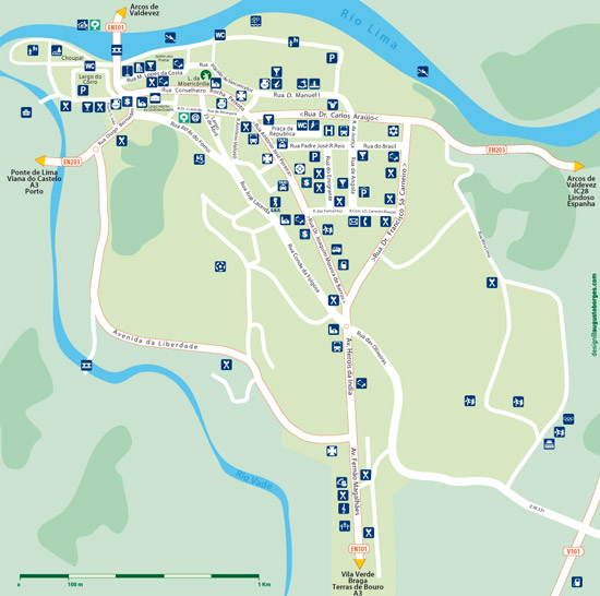Mapa Turistico da Vila