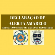 DECLARAO DE ALERTA AMARELO - Condies Meteorolgicas Adversas